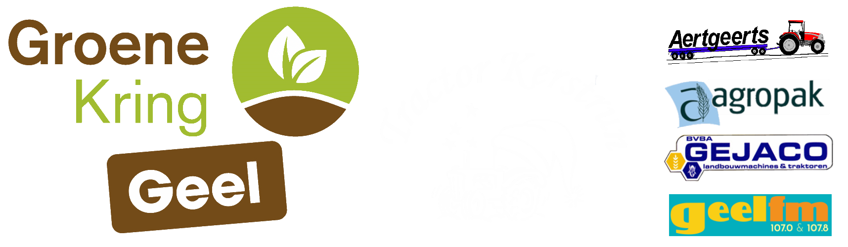 Logo Tractor Kerstrun Groene Kring Geel